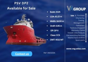 DP2 Platform Supply Vessel (PSV) for sale