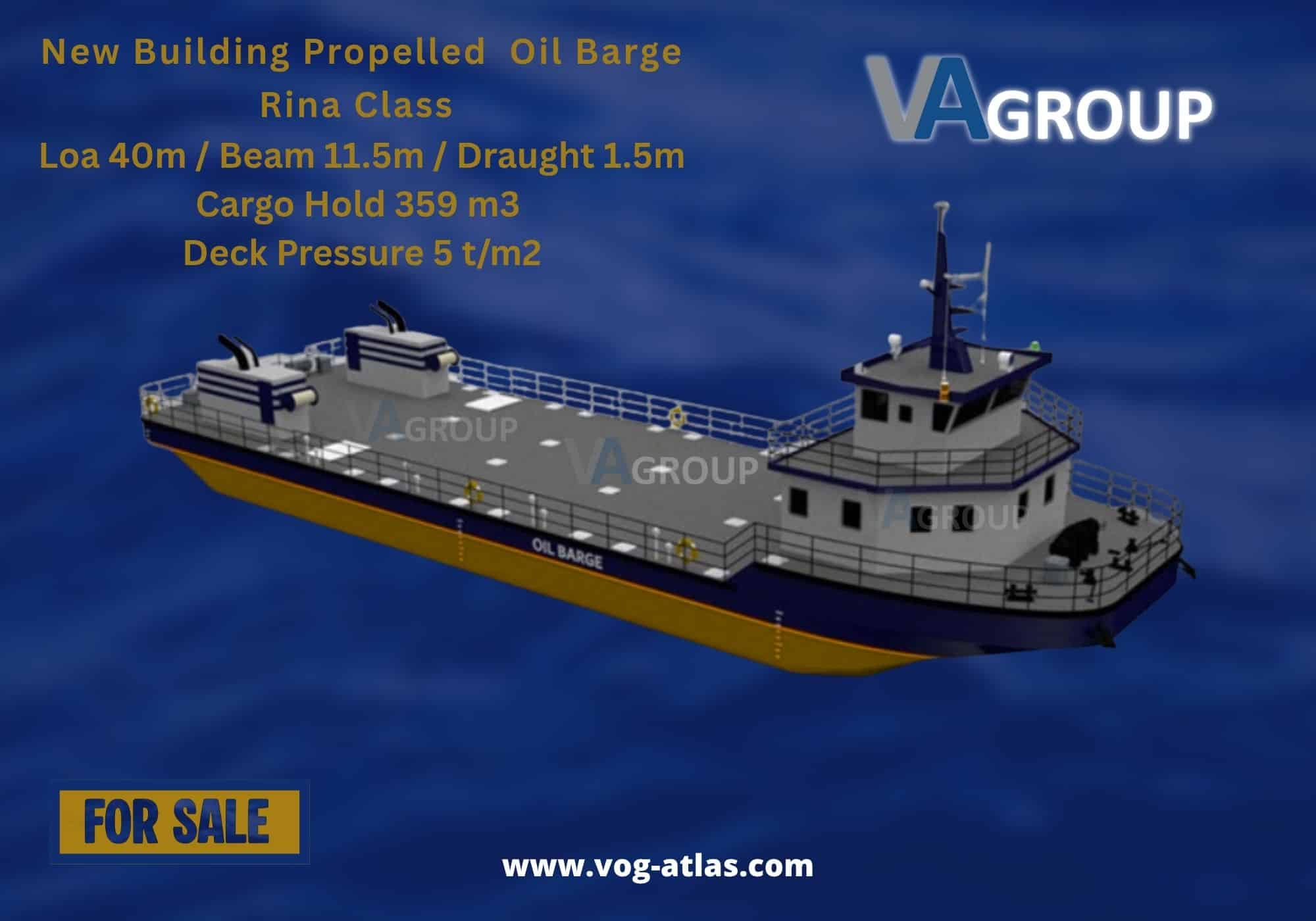 Self Propeller Oil Barge For sale
